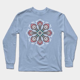 Decorative Snowflake Fun Abstract Winter Long Sleeve T-Shirt